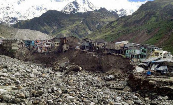 Kedarnath in the Himalayas after climate change induced landslides in 2013 [Image by Sanjay Semwa]
