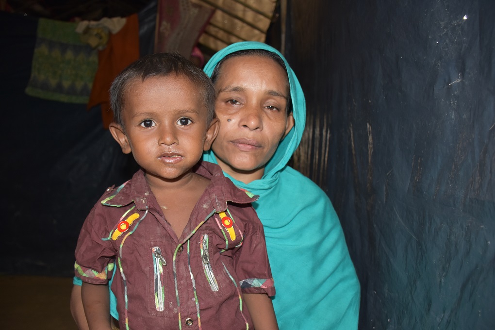 Rokeya Begum, who lost her husband while fleeing into Bangladesh from Myanmar. She does not his whereabouts [image: Zobaidur Rahman]