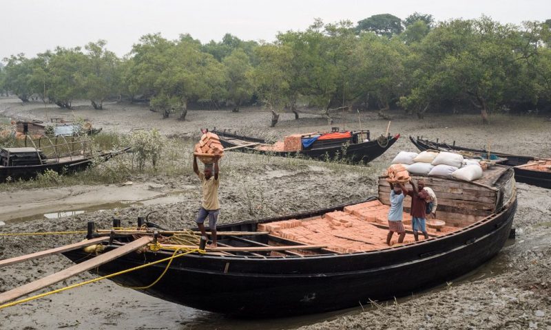 As agricultural productivity flounders in the Sundarbans, unskilled labour is all the residents have to sell [image by: Mike Prince]