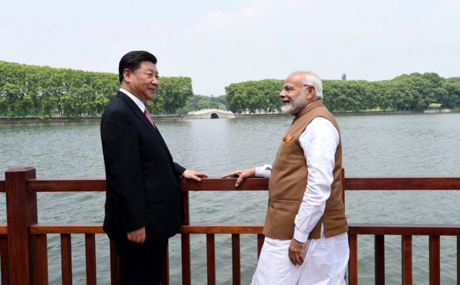 Indian Prime Minister Narendra Modi Chinese President Xi Jinping along the East Lake, in Wuhan, China on April 28, 2018. (Photo: Press Information Bureau, Government of India)