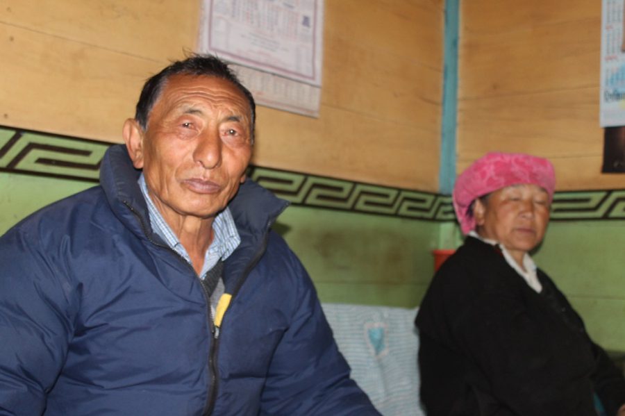 Pipon, an elected member of the local council, with his wife [image by: Nita Narash]