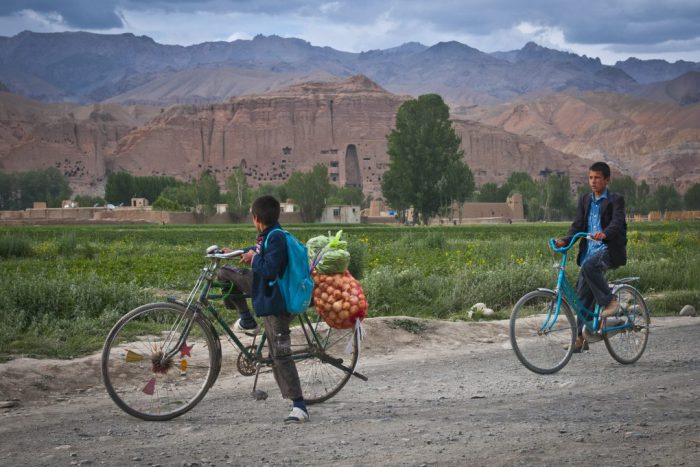 As drought grips Afghanistan, farmers are being forced to migrate to cities like Bamyan, the ancient city pictured here [image via: wikipedia]