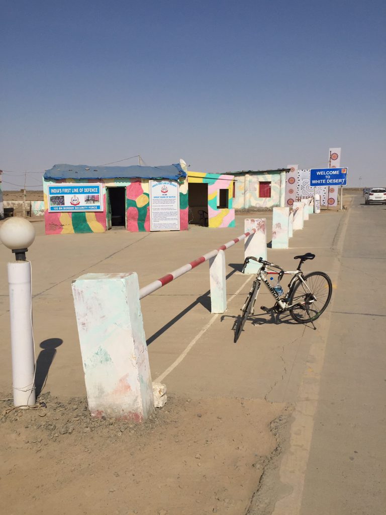 Entrance to the White Desert in the Rann of Kutch in Dhordo, Gujarat.