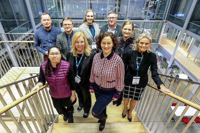 Mayors pose at the 2019 Arctic Frontiers Mayors Forum (Photo: Alberto Grohovaz/Arctic Frontiers 2019)