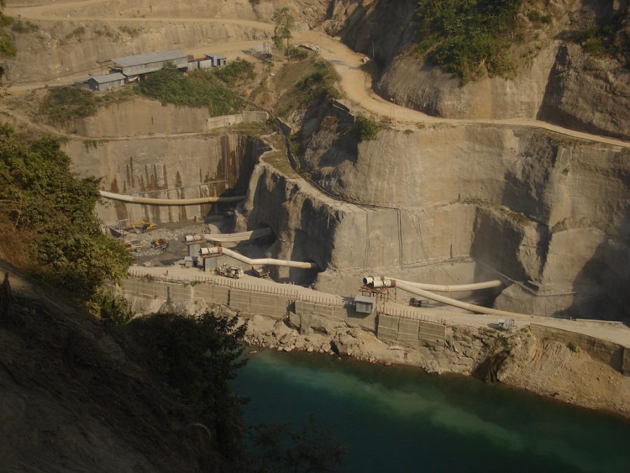 Lower Subansiri dam construction site