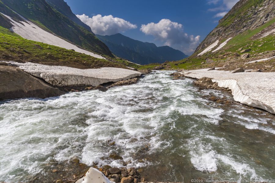 Fears of river diversion have led to protests against a Chinese funded hydropower project in Kashmir [image by: Ghulam Rasool]