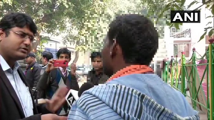 Picture : Twitter / ANI. Brother of Unnao rape victim back to camera
