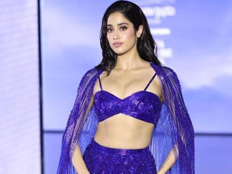 At Jio World Plaza Launch, Janhvi Kapoor In A Glimmering Silver Sequin  Cutout Lehenga Is Looking Like A Diwali Sparkler Through And Through